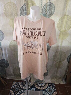 NWOT "Please Be Patient With Me..." Novelty Tee (US size 20W)